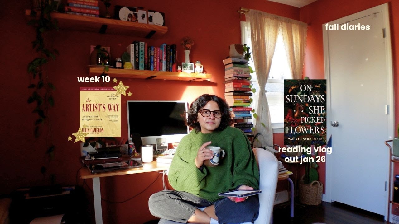fall diaries | reading vlog: the best upcoming horror release & the artist's way: week 10
