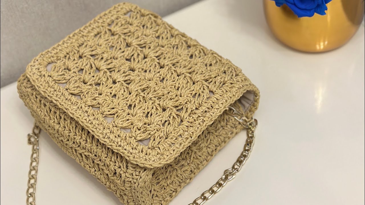 MA🌸GO MODEL ÇANTA ÖRÜYORUZ #crochet #crochetbag #kağıtipçanta 