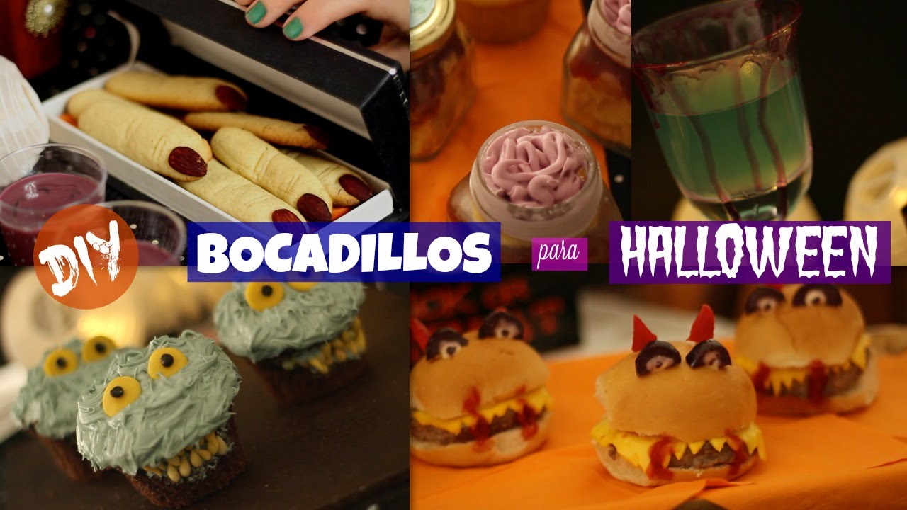 5 BOCADILLOS de TERROR para HALLOWEEN - DIY | What The Chic