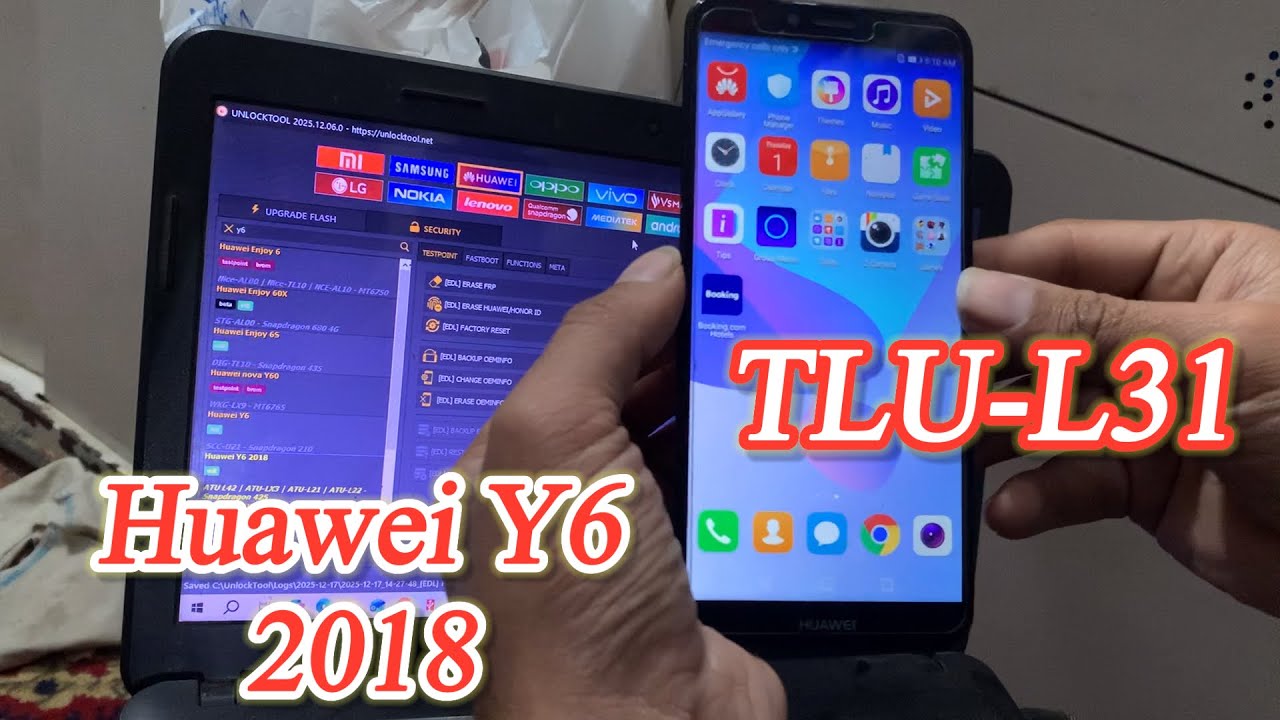 How to remove FRP Huawei Y6(2018) how to remove FRP Huawei (TLU-L31) 