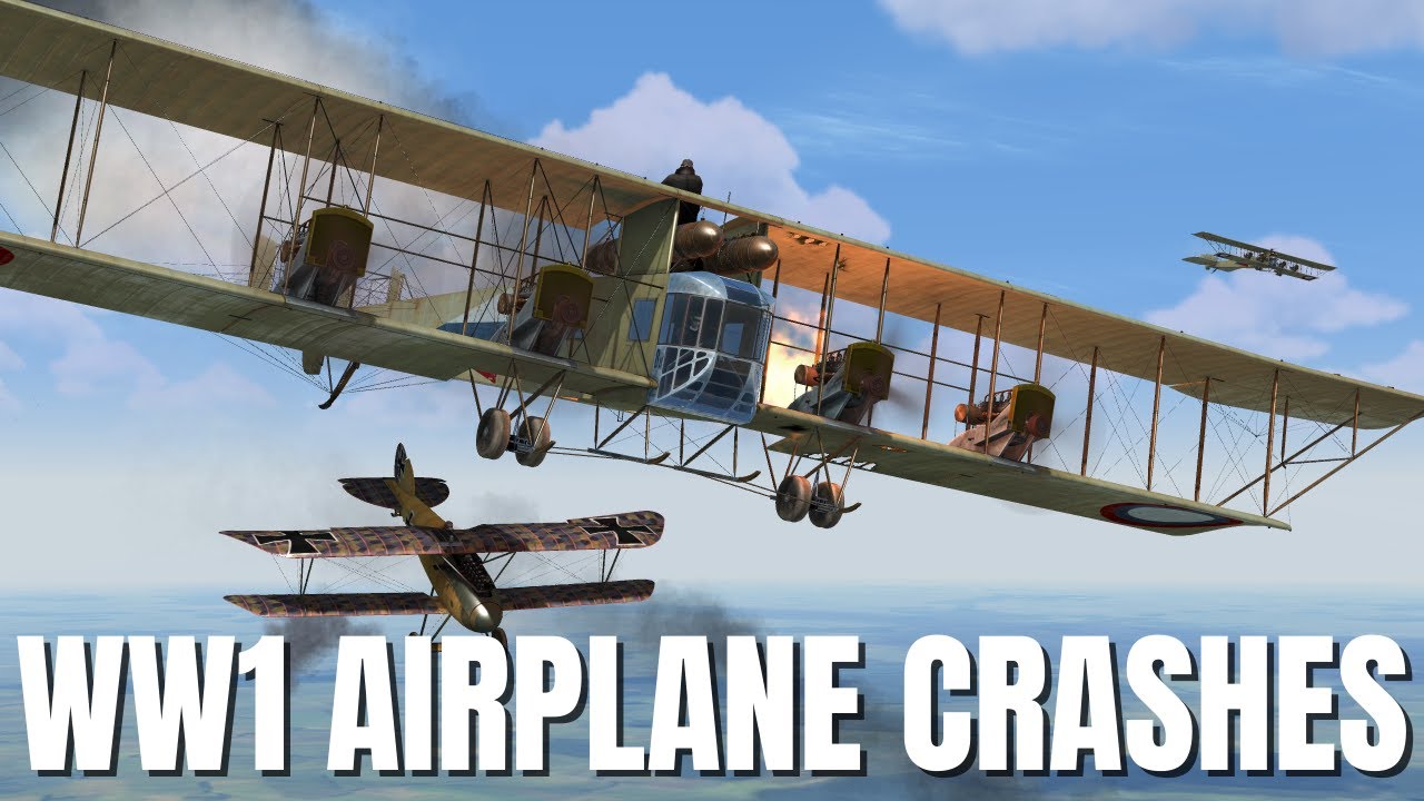 Airplane Crashes, Engine Fires & Gunfights! V12 | Flying Circus Volume I & Rise of Flight Crashes