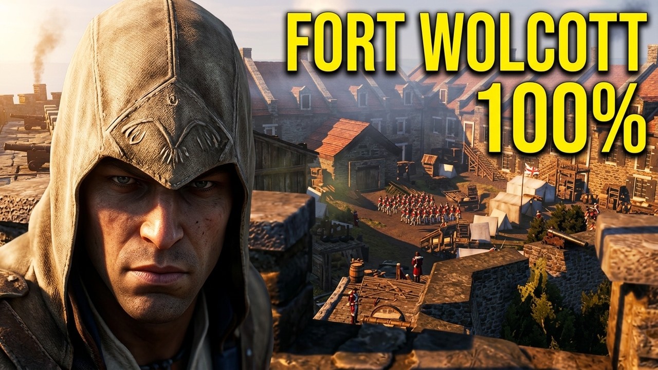 Assassin's Creed III Remastered - Fort Wolcott - 100% Synchronization