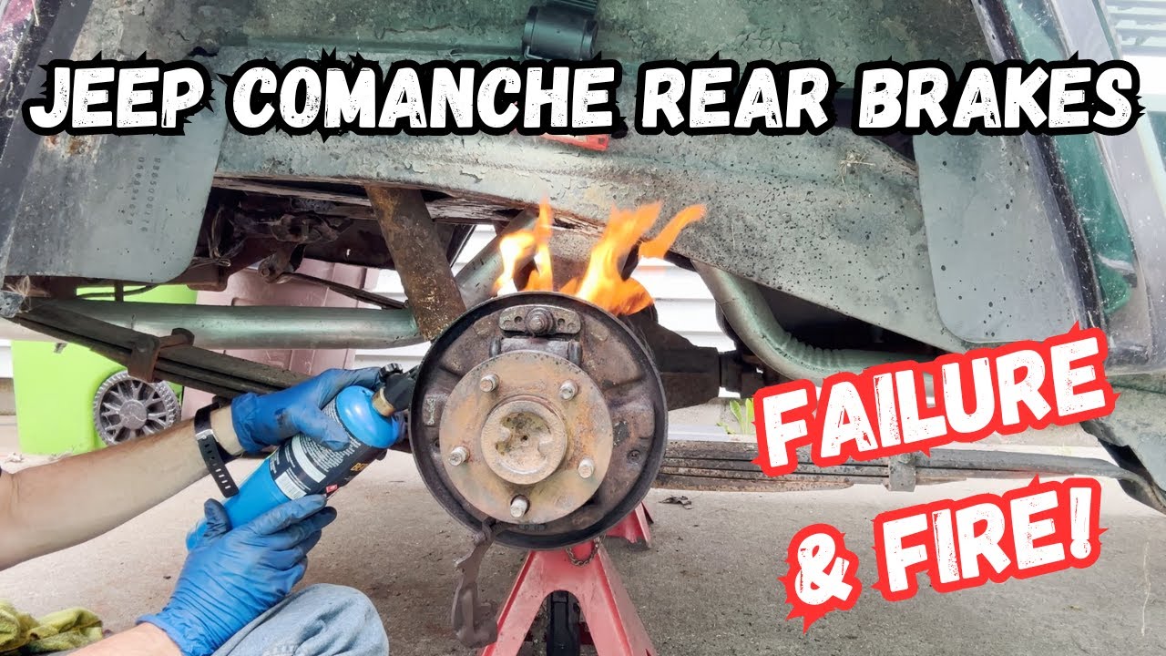 Jeep Comanche Rear Brakes Repairs- Failure & Fire Was Involved!
