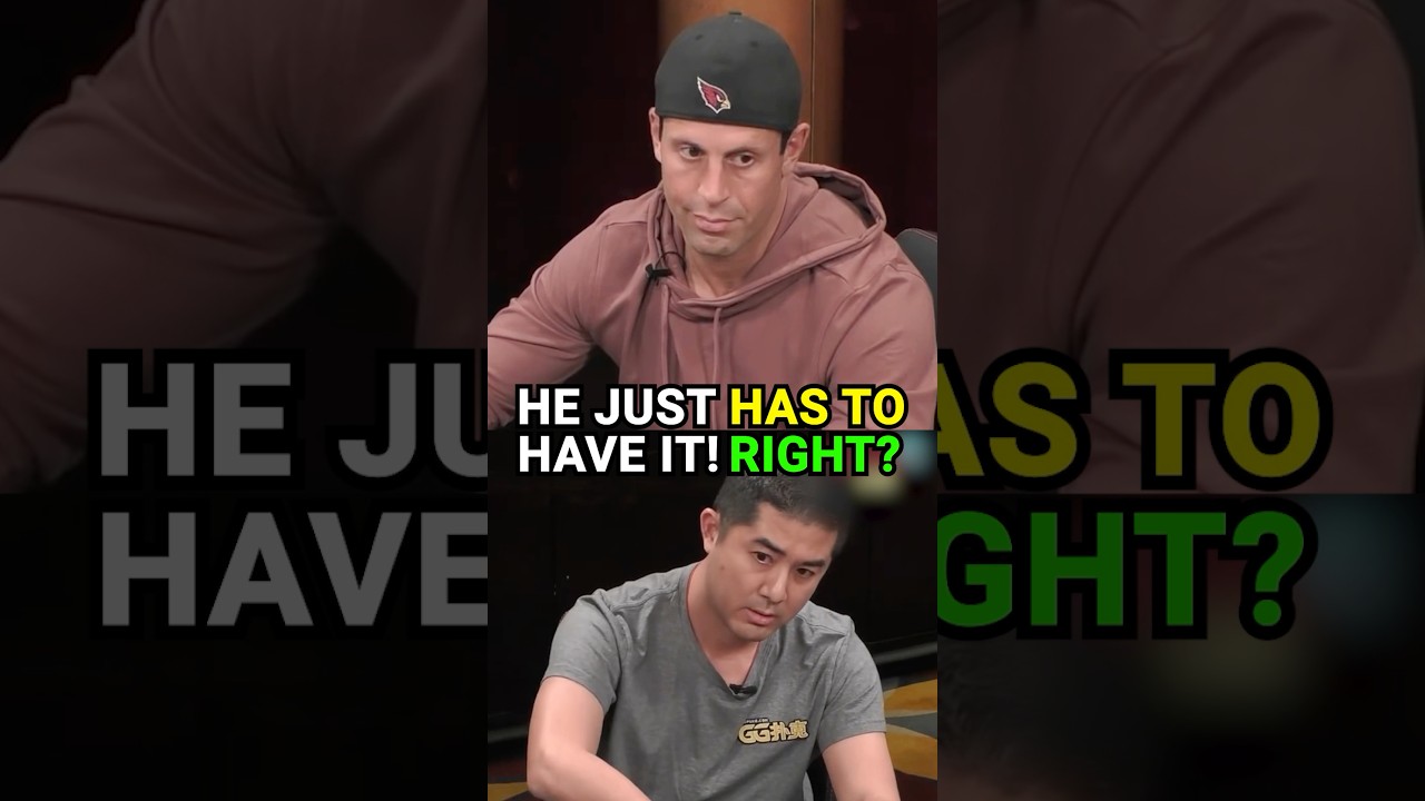 Can I ever fold on this river vs Andy?#poker #shorts