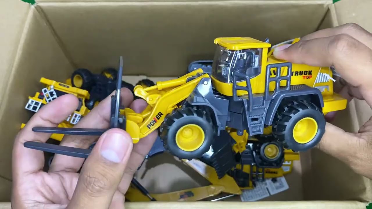 RC TRACTORS, MEGA RC TRUCKS, RC MACHINES COLLECTION!! EXCAVATOR LESU ET30H, KABOLITE K350-200 DIGGER