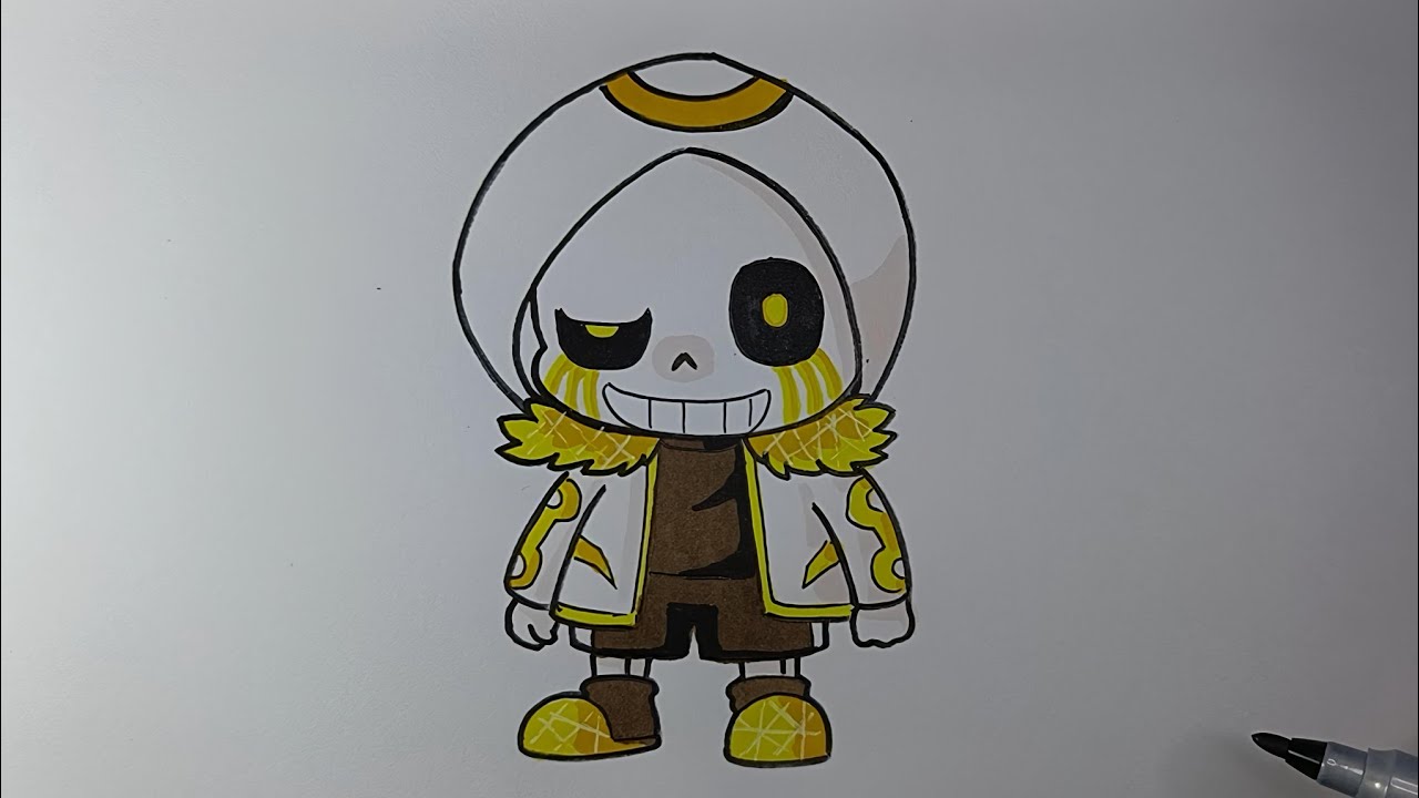Undertale How To Draw Error 707 Sans Cute Very Easy