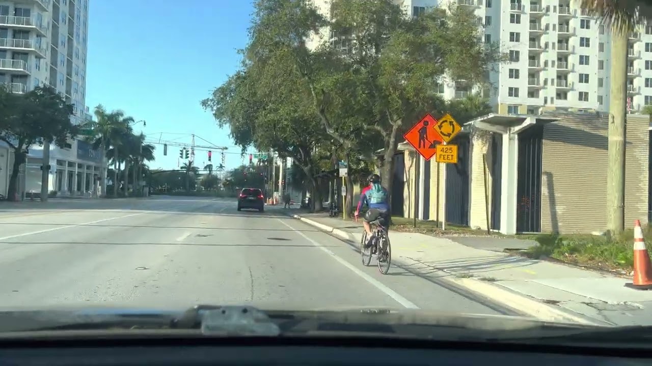 Driving from Hollywood, Florida to Sunset Lakes in Miramar, Florida