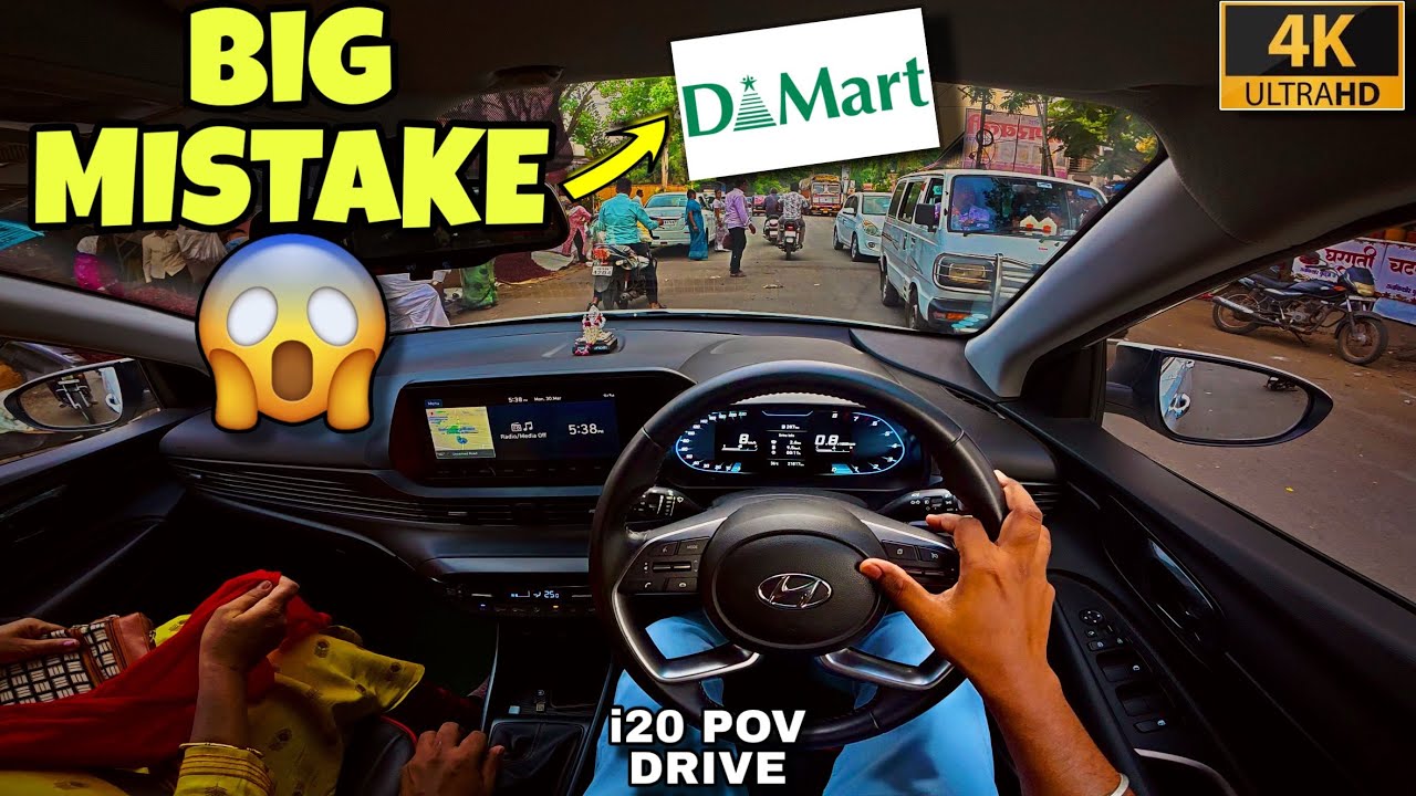 POV: JUST WENT TO D MART&hellip; BUT THIS HAPPENED 😳 | HYUNDAI i20 POV DRIVE🚗 | INDIAN TRAFFIC 🇮🇳 | 4K 