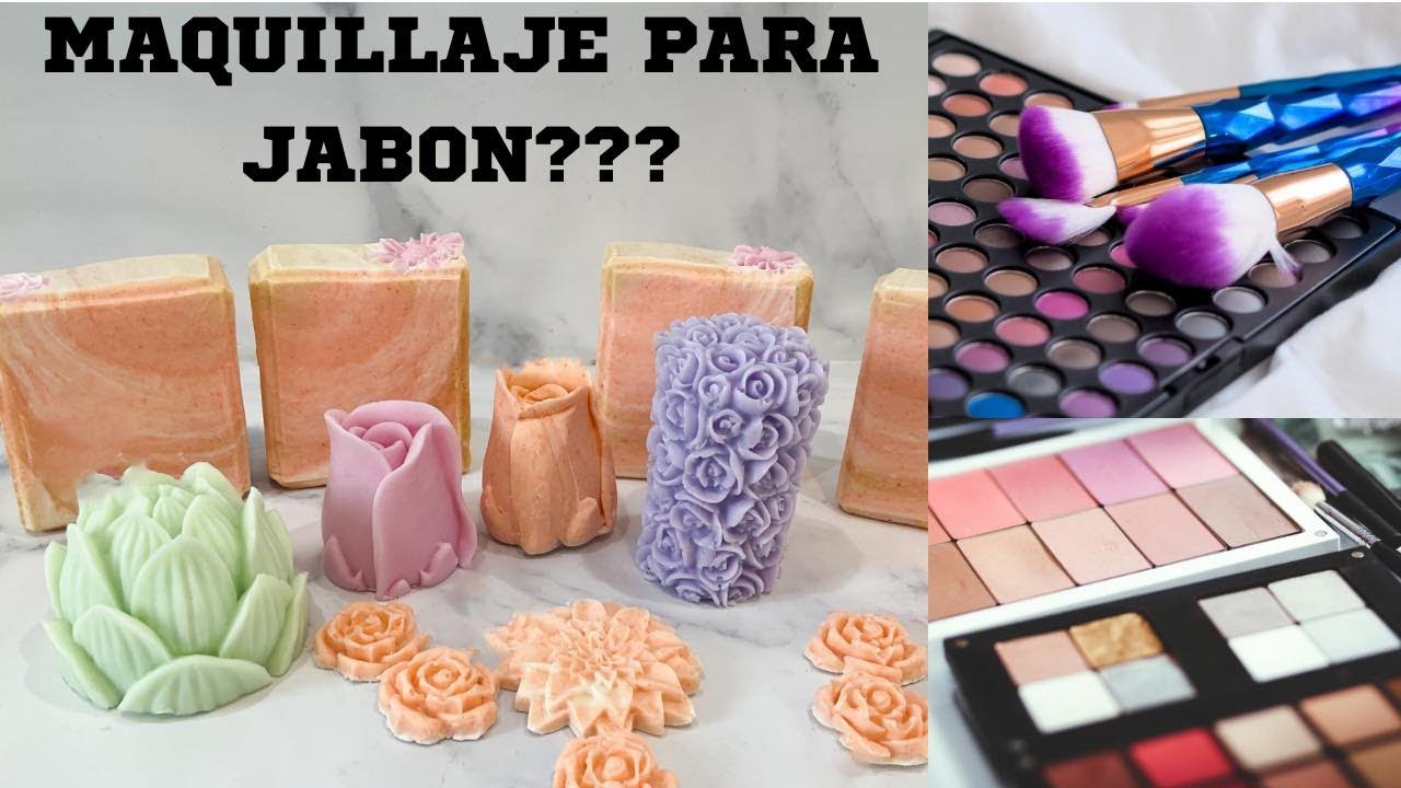 Cómo colorear jabón con MAQUILLAJE💄