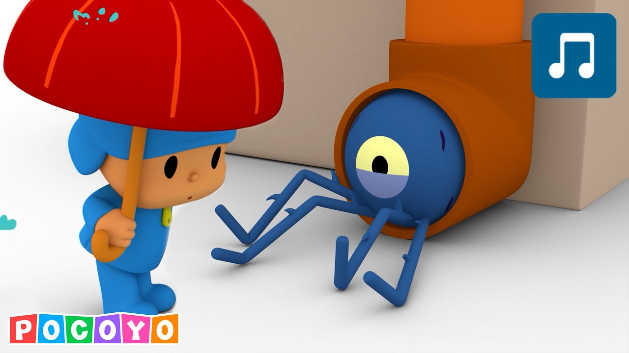 🎶 Pocoyo's viral Itsy Bitsy Spider! | Nursery Rhymes & Singalong | Pocoyo English Songs for Kids