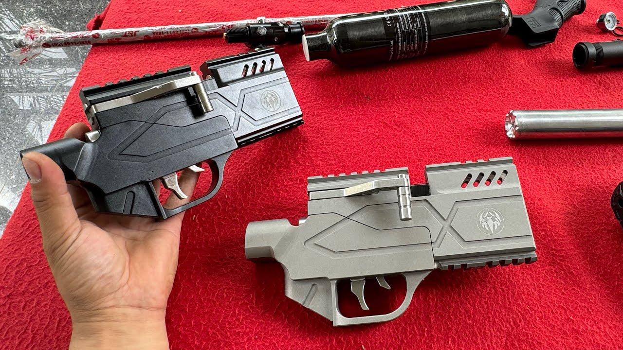 Trigger assembly reveal for multishot pcp airgan