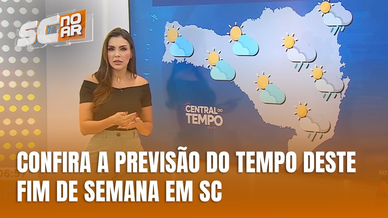 Confira a previsão do tempo deste fim de semana em SC