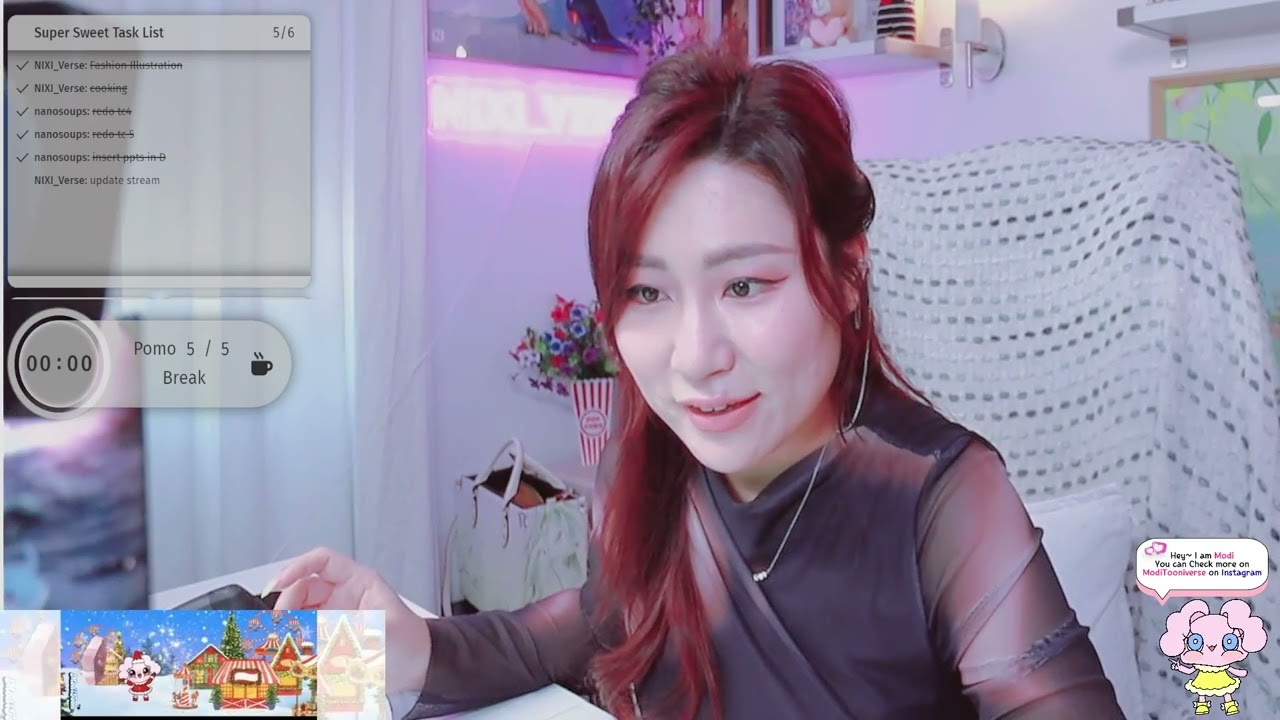 [1Hrs] Coworking with me! #Focustime #coworking | !moditoon !youtube !about |