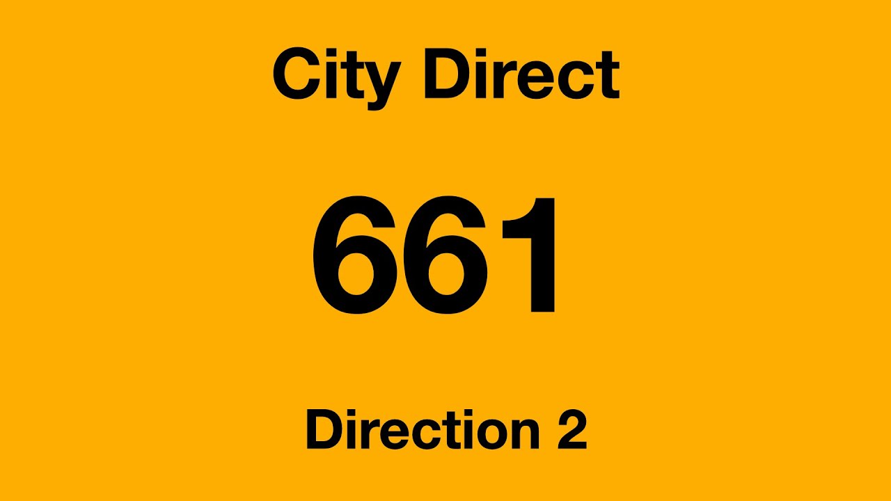[Go-Ahead] City Direct Bus Service 661 - Direction 2 Hyperlapse