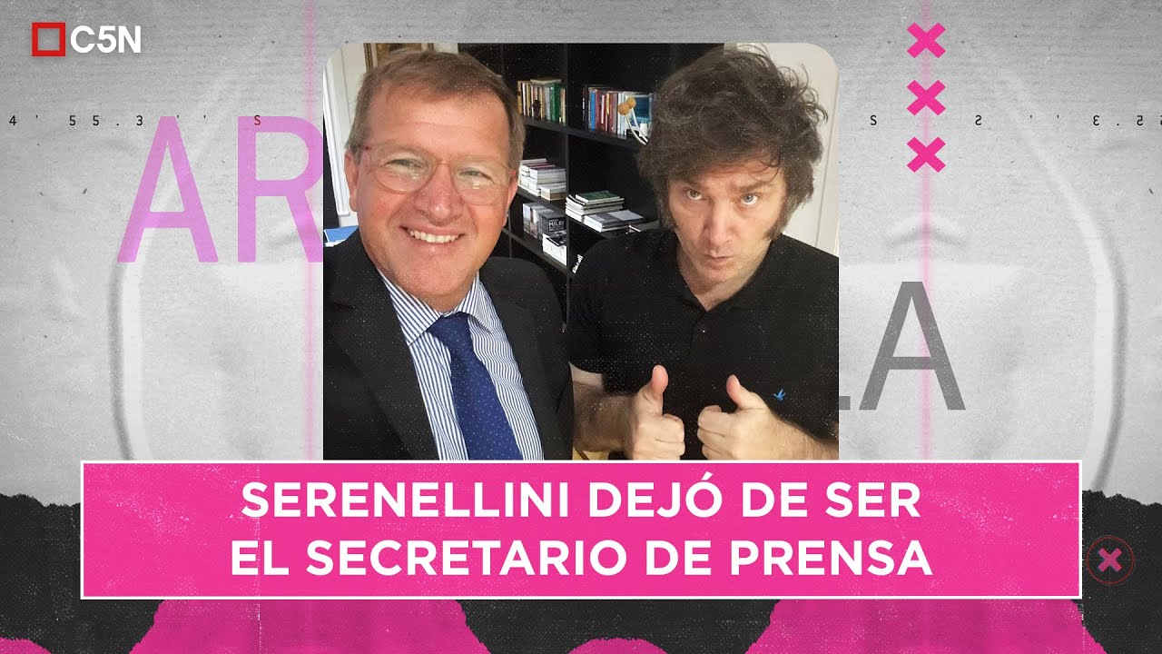 EDUARDO SERENELLINI renunci&oacute; a la SECRETAR&Iacute;A DE PRENSA: los motivos