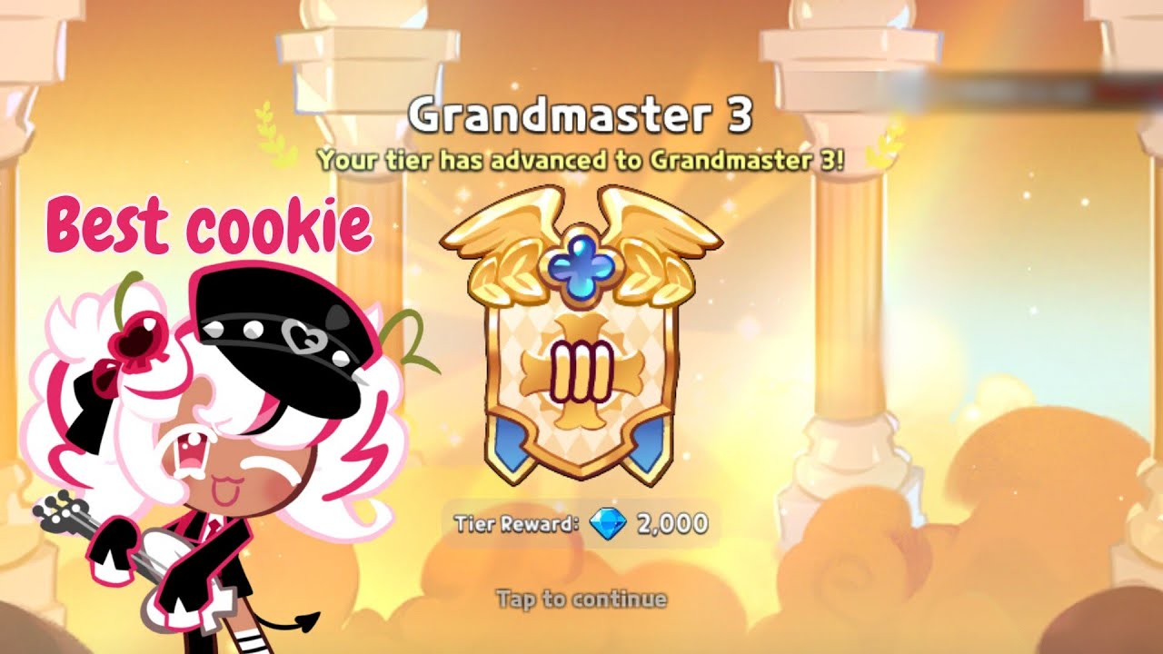 I used Parfait Cookie to carry me back to GRANDMASTER rank in arena 🥰🌠