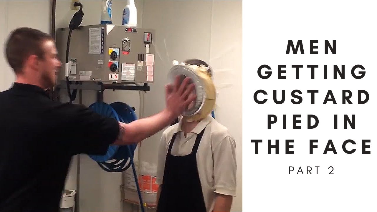 MEN GETTING CUSTARD PIED IN THE FACE! Part 2