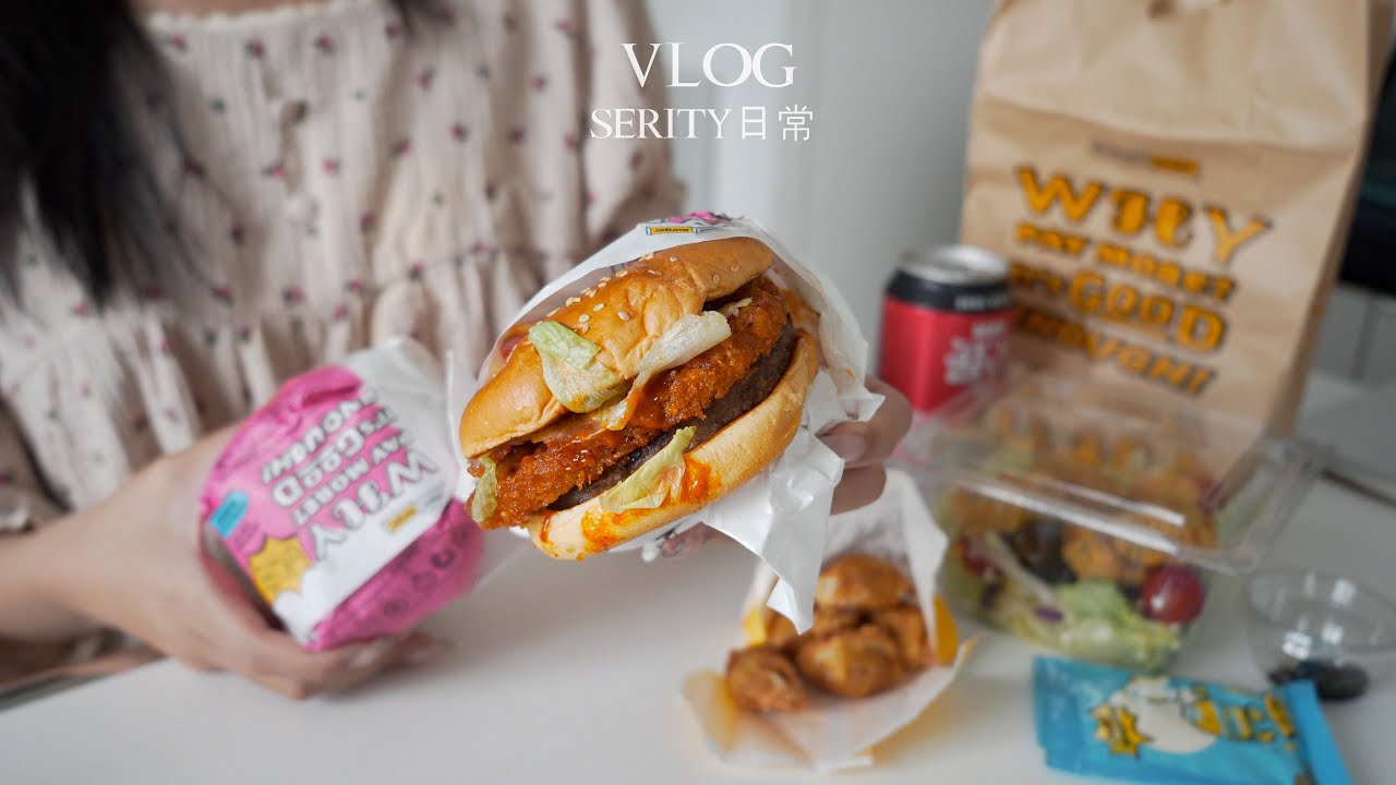 SUB•VLOG🍫 미니초코케이크랑 크림넓적당면 만들어 먹고 팝업스토어 다녀오기. 해쉬브라운 만들기, 라이스페이퍼버섯구이, 훈제오리찜, 훈제오리포케, 두부계란볶음, nache팝업