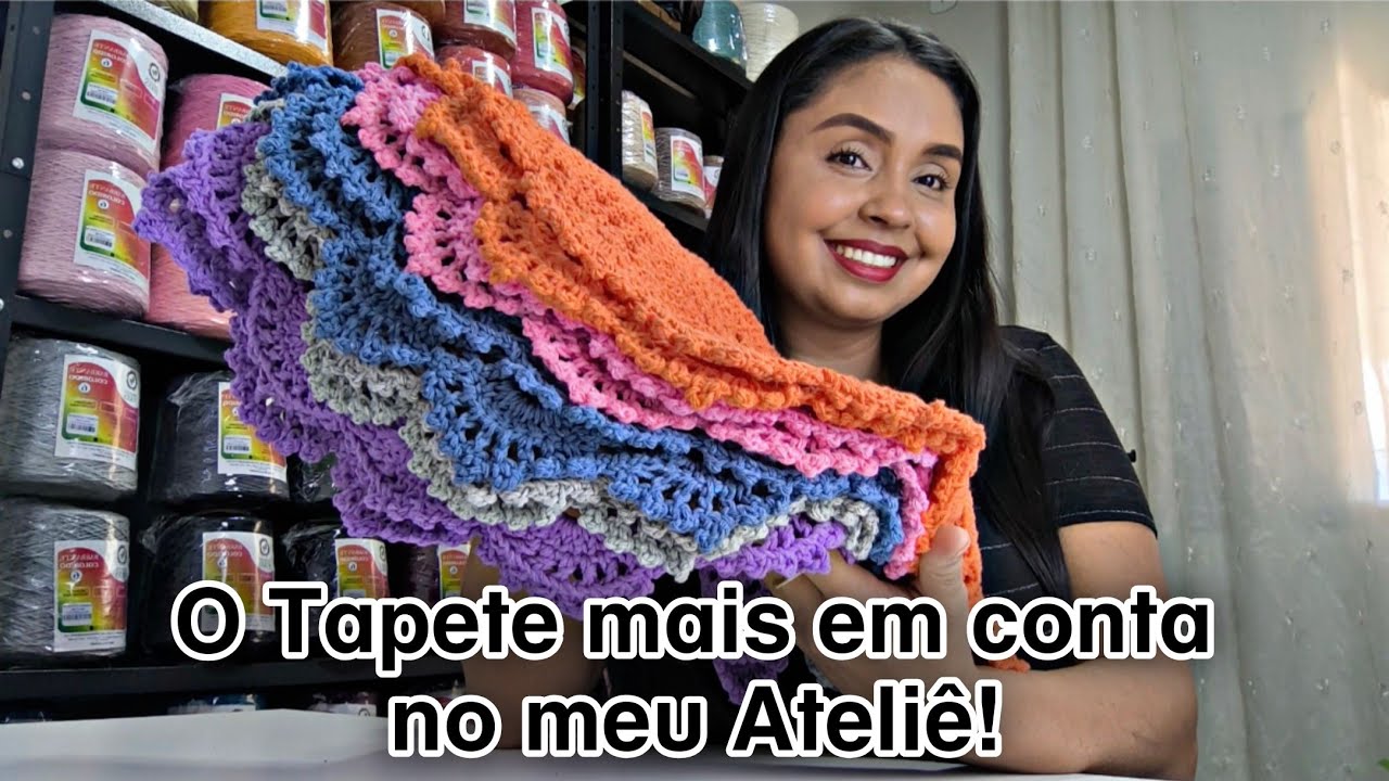 O TAPETE MAIS EM CONTA NO MEU ATELIÊ TAPETE JHULY @jhulyartes54 