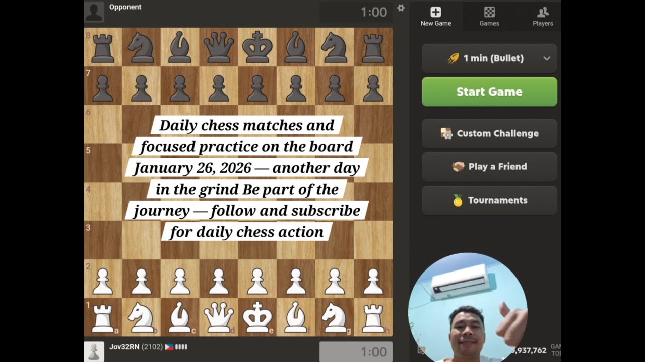 Game 164 of the Chess Hustle — the grind never stops♟️ 