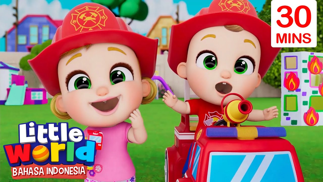 Mobil Truk Pemadam | Little World Bahasa Indonesia | Kartun dan Lagu Anak
