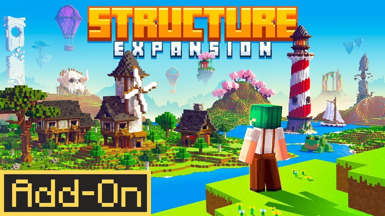 STRUCTURE EXPANSION ADDON Adds 110 NEW Structures To Your Minecraft Bedrock Worlds