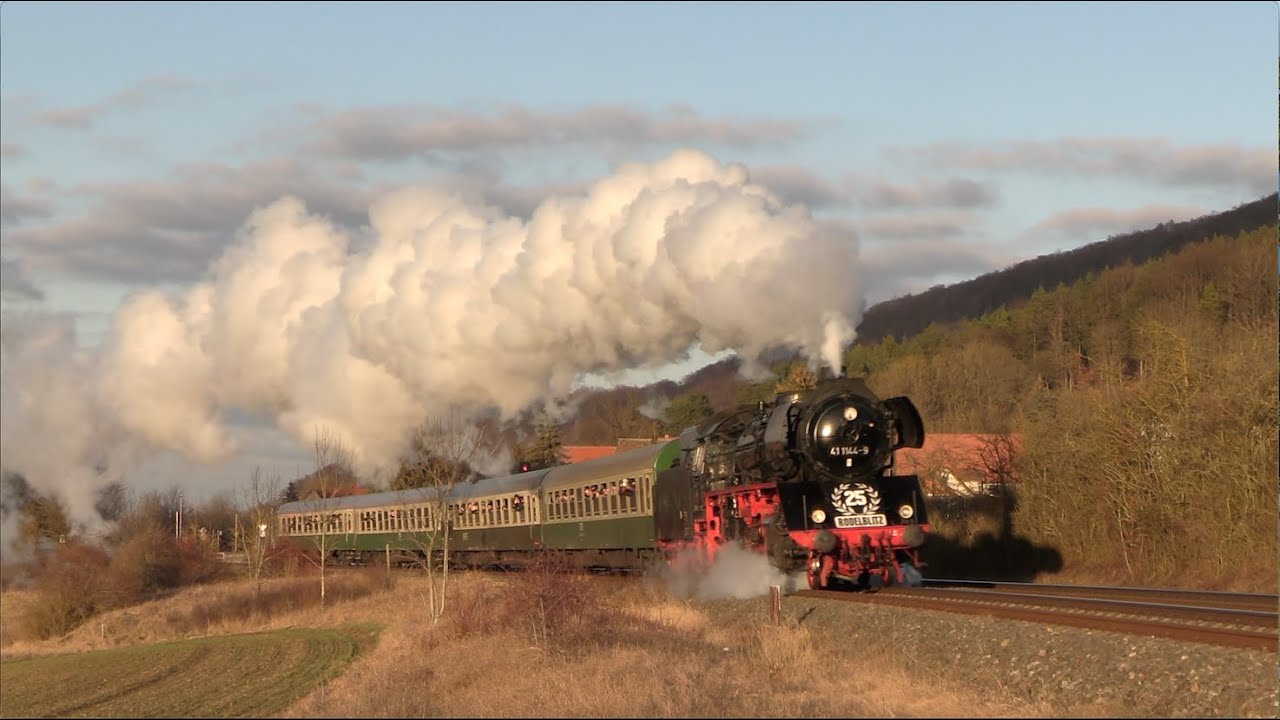 41 1144-9 lässt den Rennsteig beben - 25 Jahre Rodelblitz