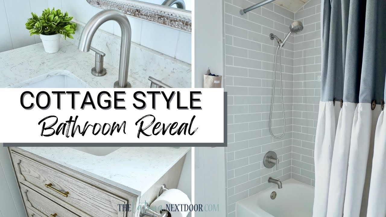🛁 BUILDING A COTTAGE STYLE BATHROOM FROM SCRATCH - REVEAL