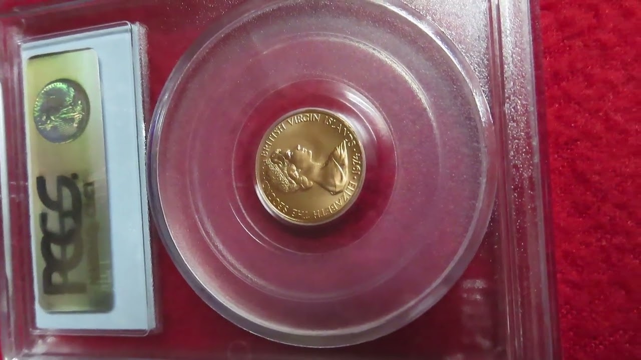 British Virgin Islands 1974 one cent PCGS MS69 RD