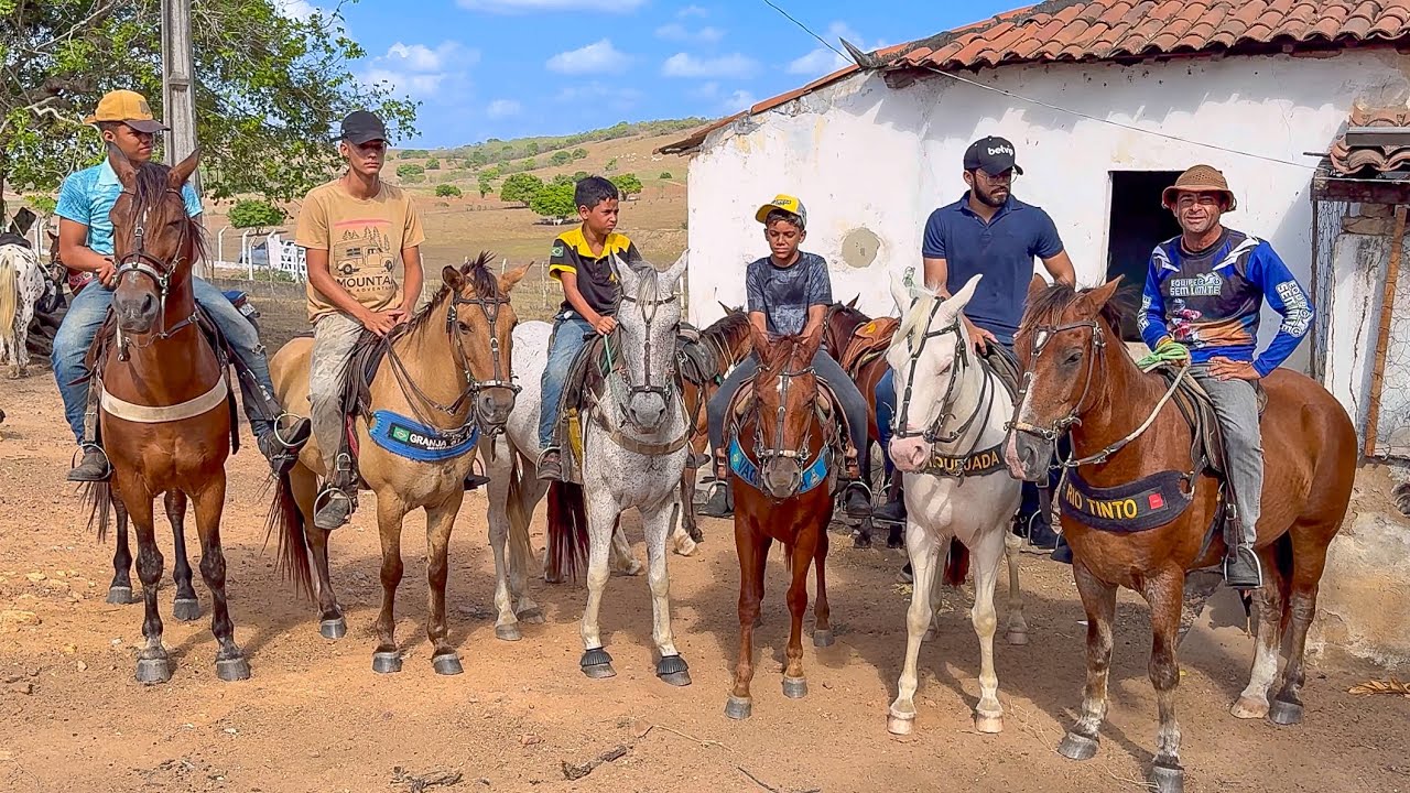 VAQUEIRO JUNTA A TURMA PARA CAVALGADA DE SÃO SEBASTIÃO EM LAGOA DE DENTRO-PB | DANILO PIMENTA
