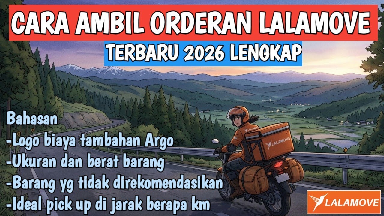 CARA AMBIL ORDERAN DRIVER LALAMOVE MOTOR TERBARU 2026 LENGKAP | WANT TRIP