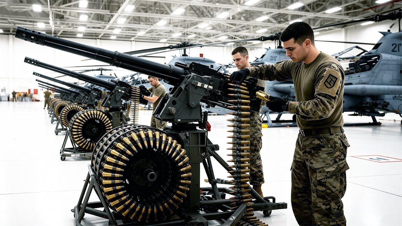 Venezuela Shocked! U.S. Tests New HMLA-169 Gatling Gun for Future Warfare