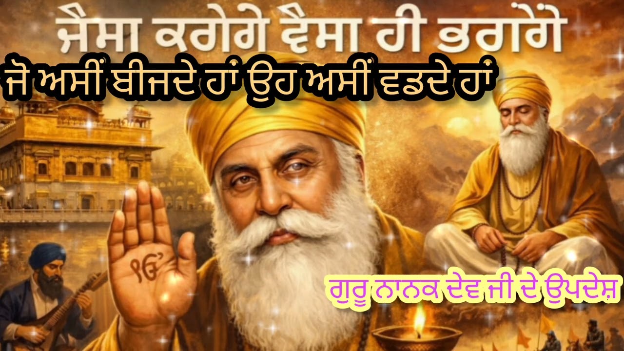 ਜੈਸਾ ਕਰੋਗੇ ਵੈਸਾ ਭਰੋਗੇ ਜੋ ਅਸੀਂ ਬੀਜਦੇ ਹਾਂ ਉਹੀ ਅਸੀਂ ਵਟਦੇ ਹਾਂ ਆਓ ਜੀ ਦੇਖੋ ਇੱਕ ਸੋਹਣੀ ਜਿਹੀ ਵੀਡੀਓ
