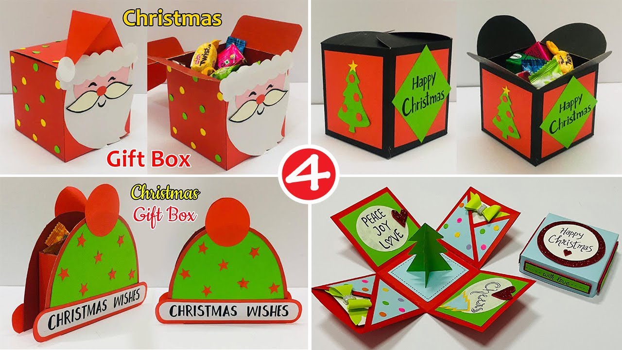 4 Gift Box Ideas out of Paper | DIY Gift Box Ideas | Paper Box Making At Home | #373