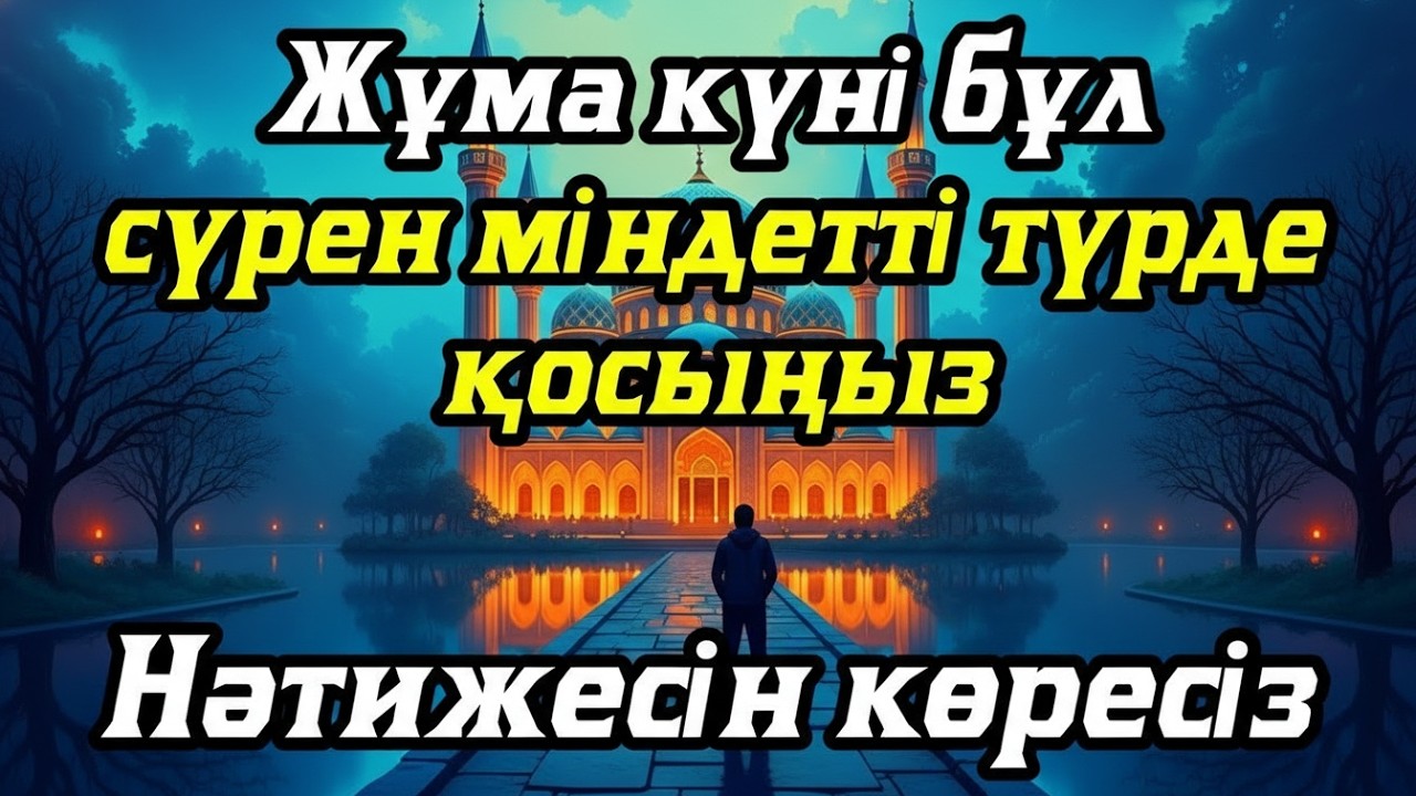 Жұма күні бұл сүрені міндетті түрде қосыңыз. Нәтижесін көресіз #құран