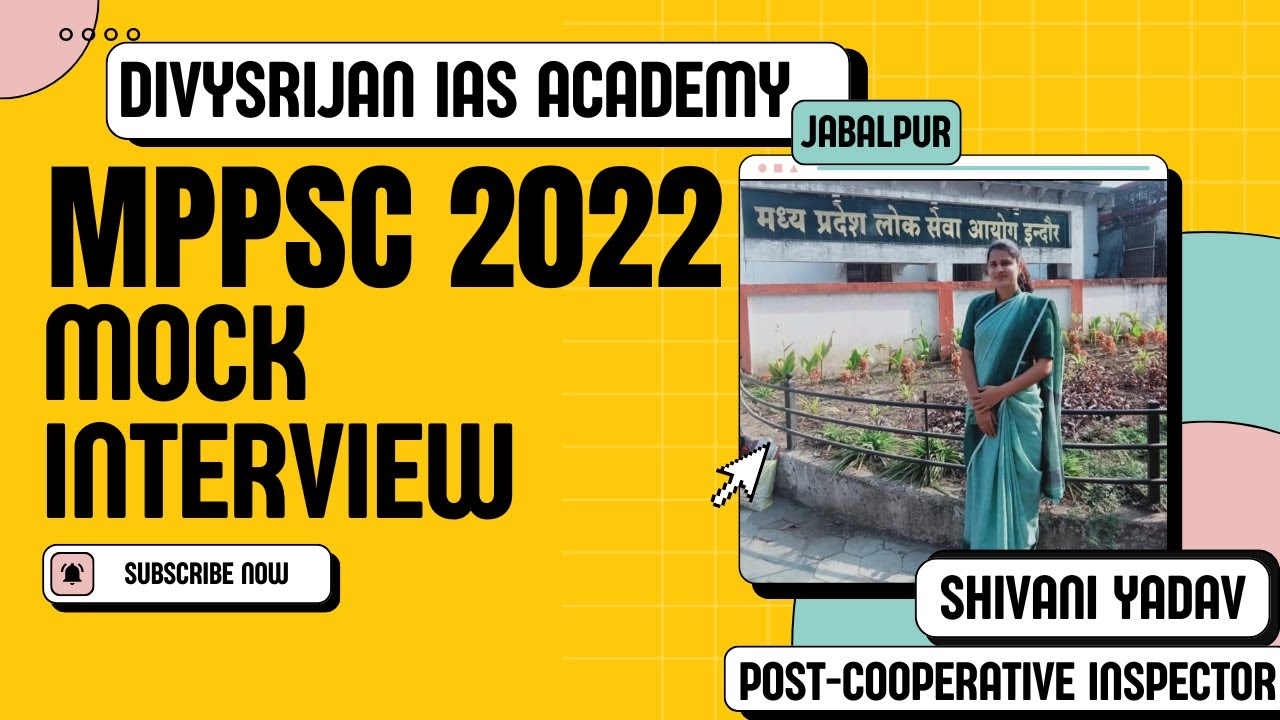 Watch Shivani Yadav(Cooperative Inspector) , amazing MPPSC Mock Interview || MPPSC || Jabalpur