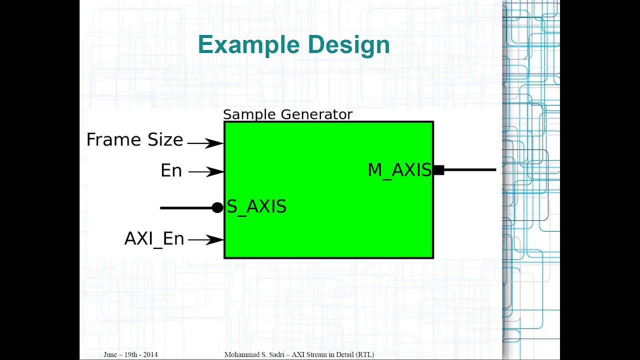 ZYNQ Training - session 07 part I - AXI Stream Interfaces in Detail (RTL Flow)