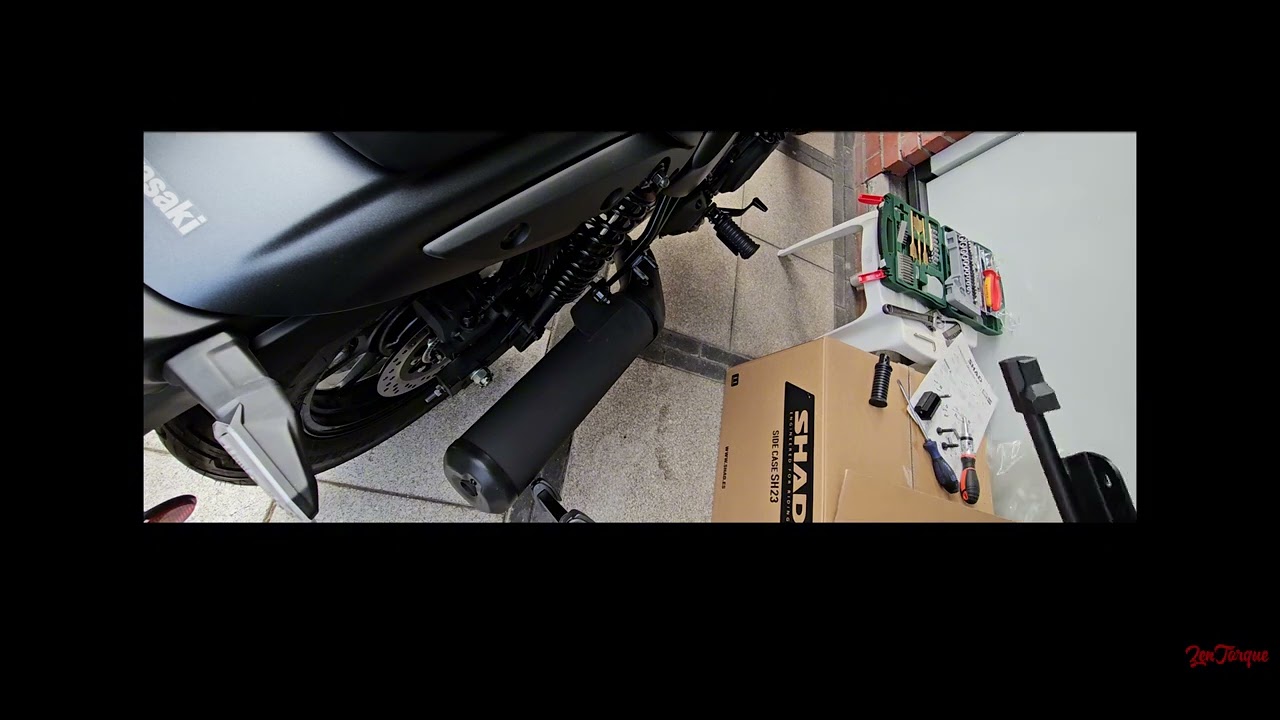 3P System + SHAD SH23 Panniers installation on Kawasaki Eliminator
