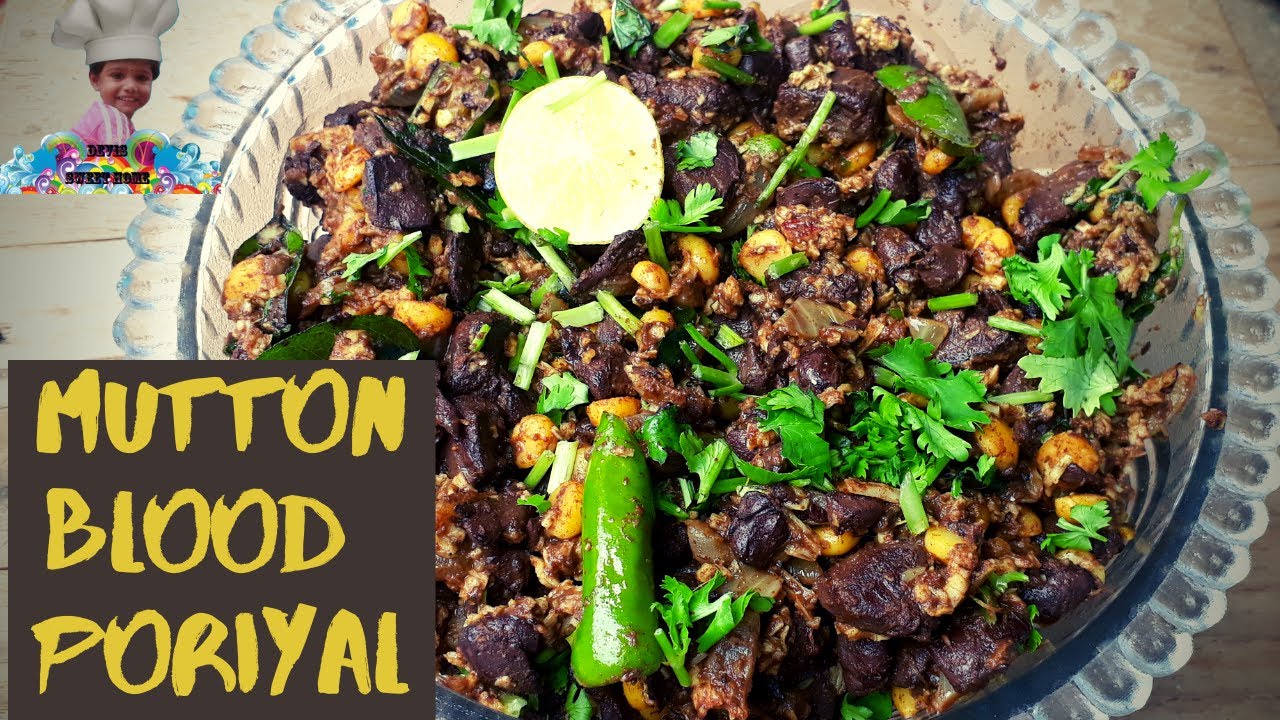 Lockdown Recipes | மட்டன் இரத்த பொரியல்| How to make| Goat| Mutton Blood Fry Recipe in Tamil| NonVeg
