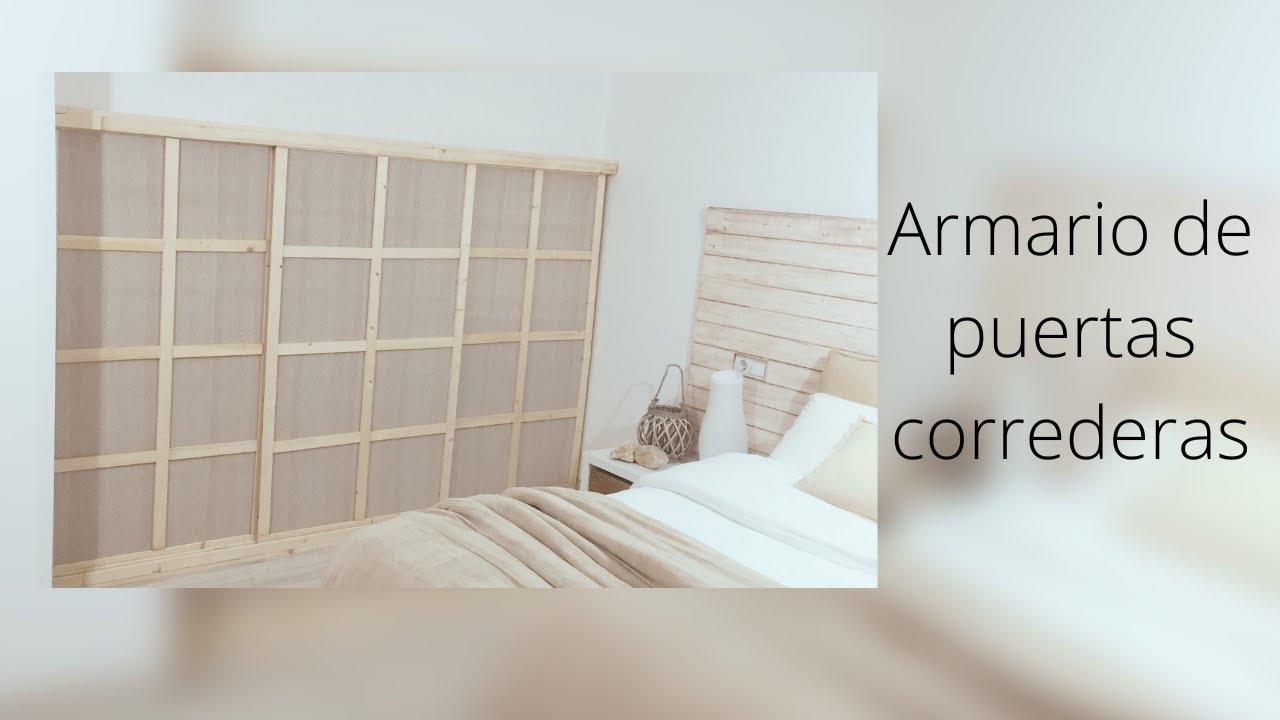 Como construir ARMARIO vestidor de puertas correderas