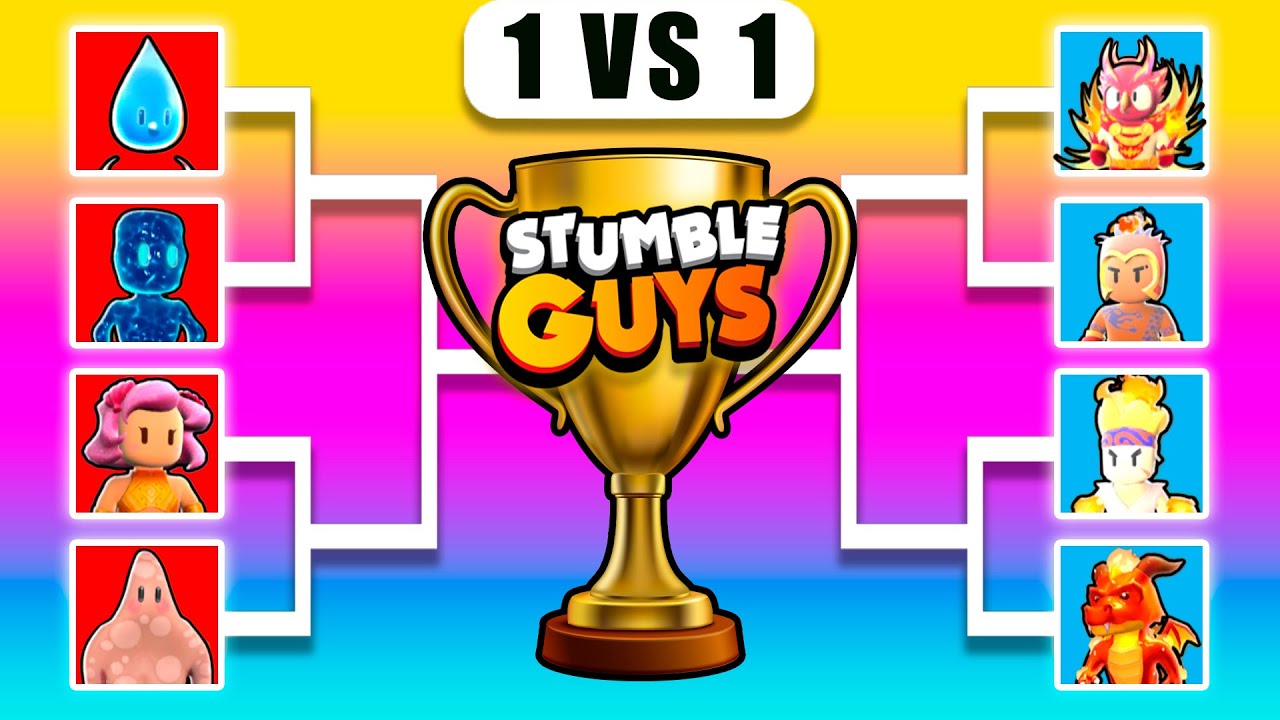 AQUA vs FIRE Characters Tournament 🔥 In Stumble Guys 0.51.2