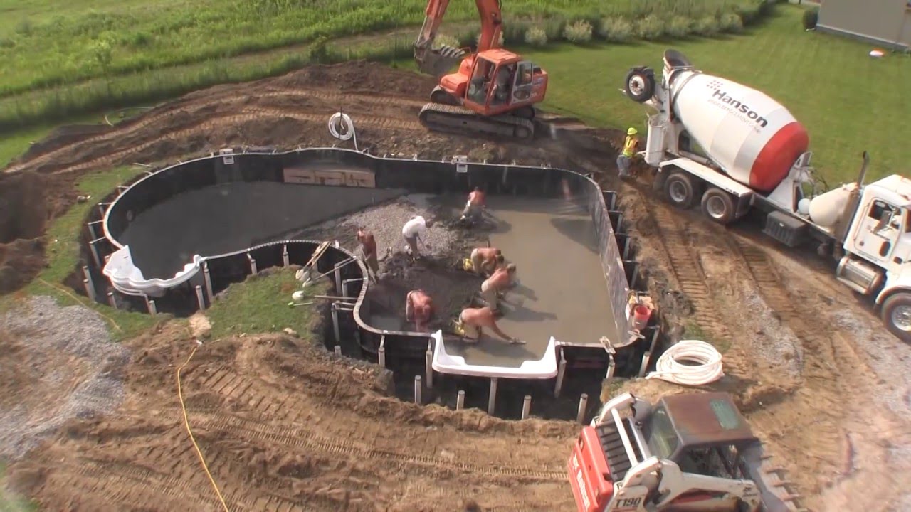 North Eastern Pool Install Webster NY Time Lapse