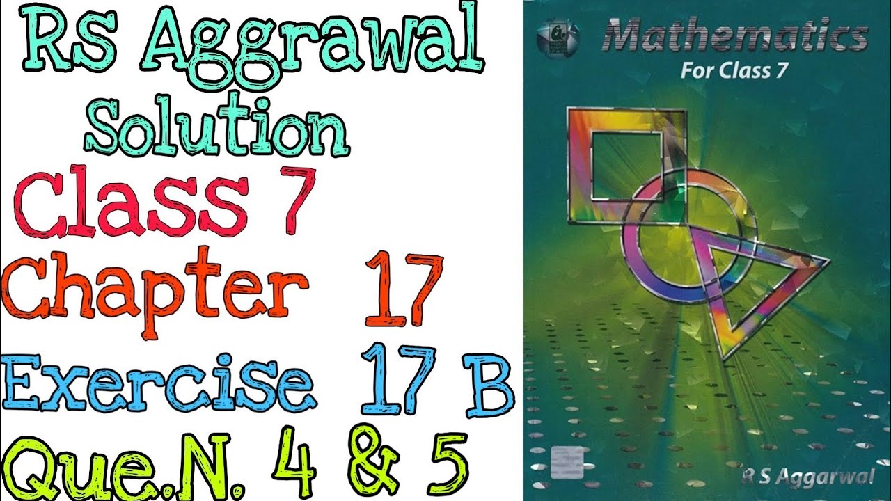 Constructions | Class 7 Exercise 17B Question 4 Question 5 | Rs Aggarwal | @mdsirmaths