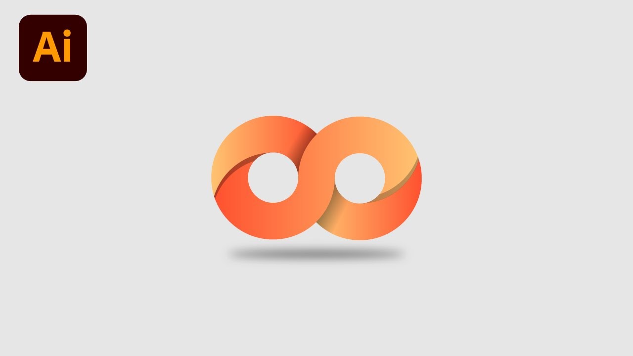Cara membuat Logo gradient Infinity di adobe illustrator