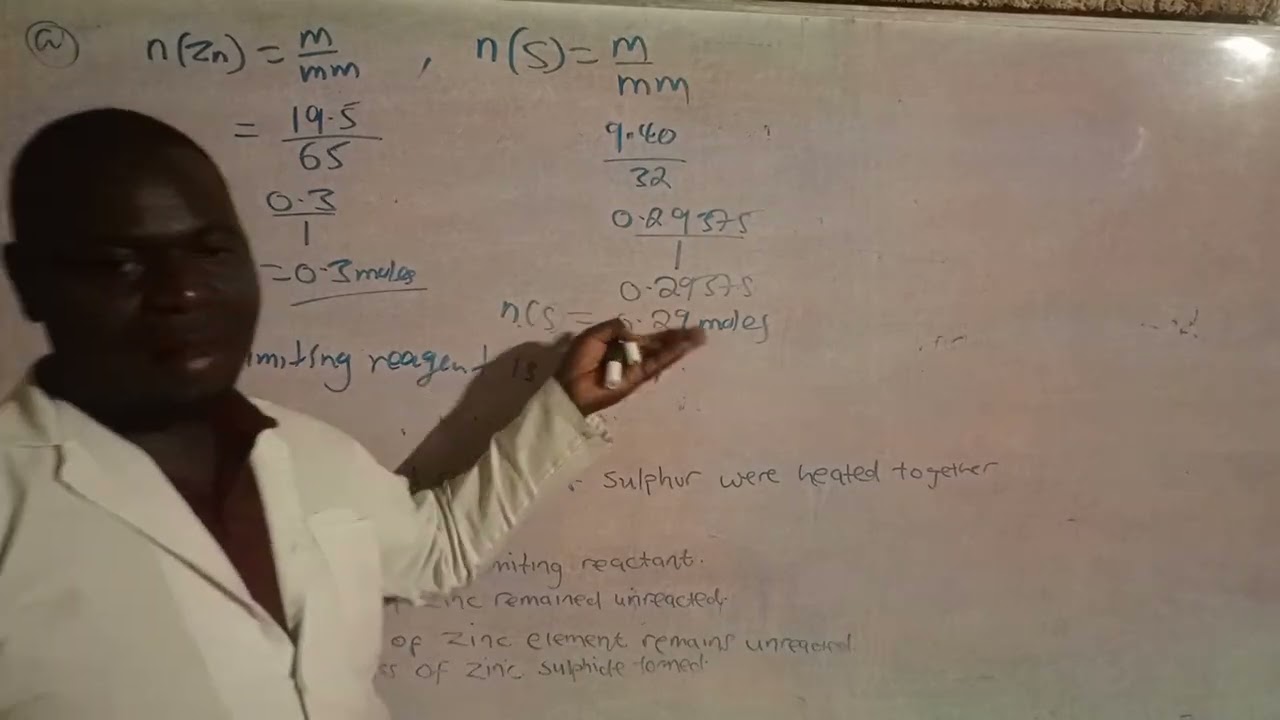 Chemistry limiting reagent 