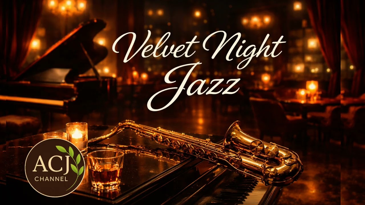 🌙 Velvet Night Jazz 🎷  Smooth Midnight Lounge – Relaxing Sax & Piano for Late Night Vibes