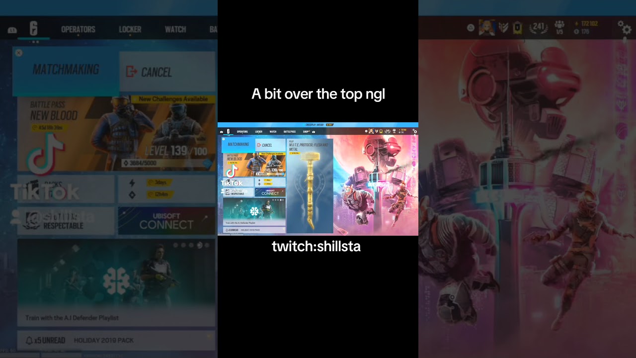 a bit over the top #chillstream #rainbowsixsiege #6siege #r6siege #twitchstreamer #twitch #gaming