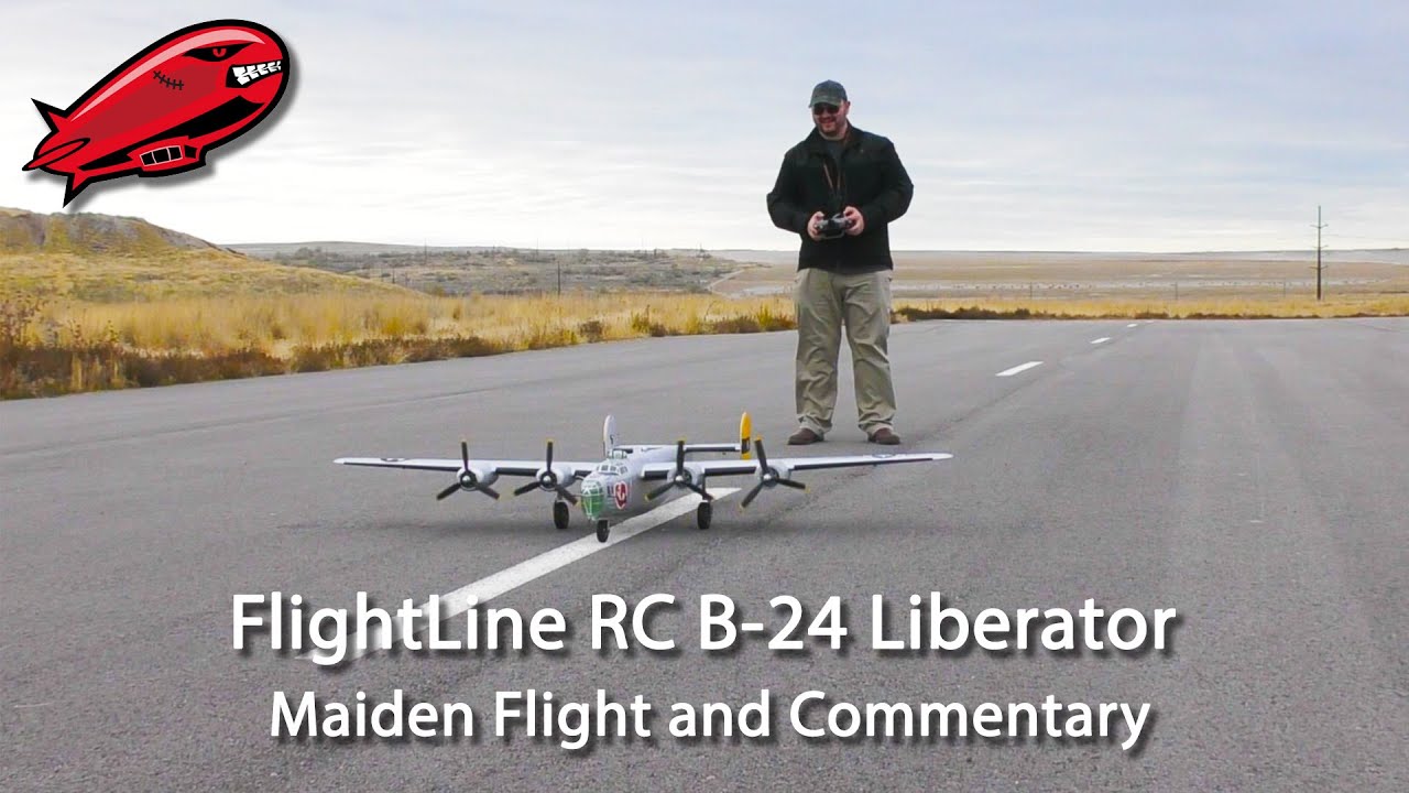 FlightLine RC B 24 Liberator Maiden flight