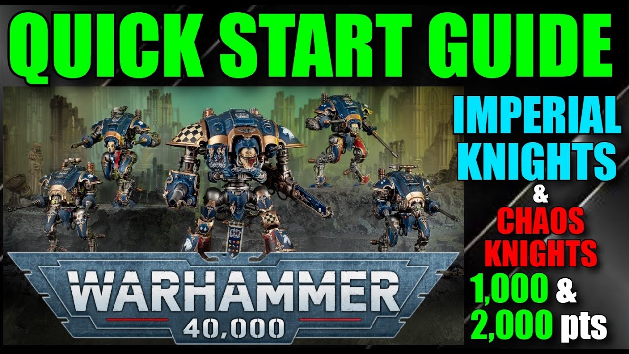 Warhammer 40,000: Начало работы: Рождественский боевой отряд IMPERIAL KNIGHTS (Рыцари Хаоса) #New40k