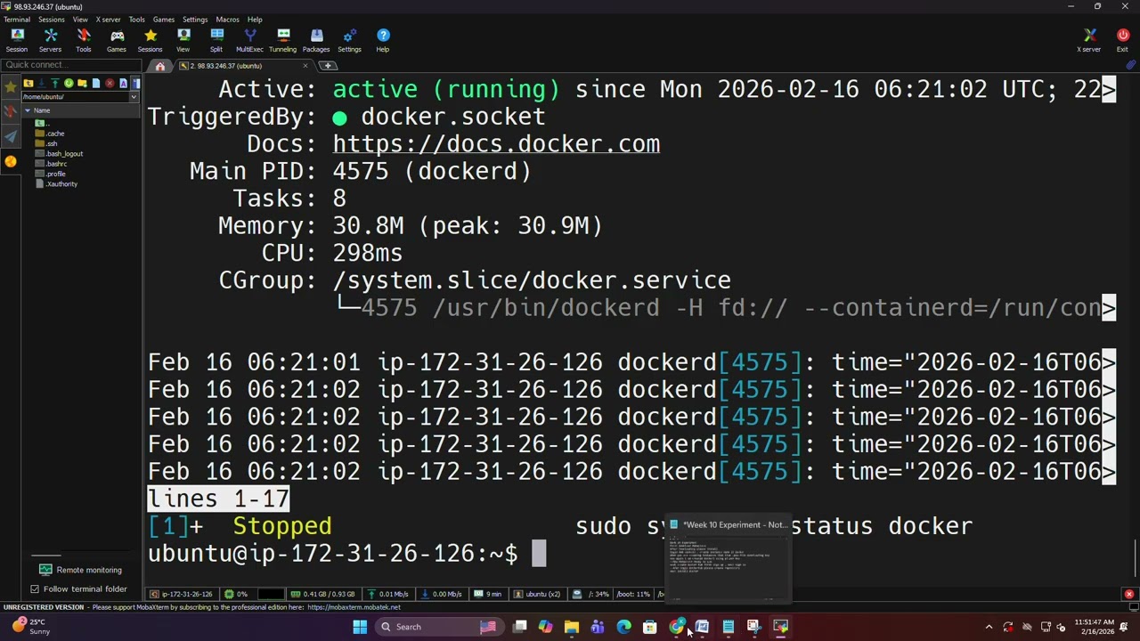 Create a docker image for any application using docker file and push it to Docker